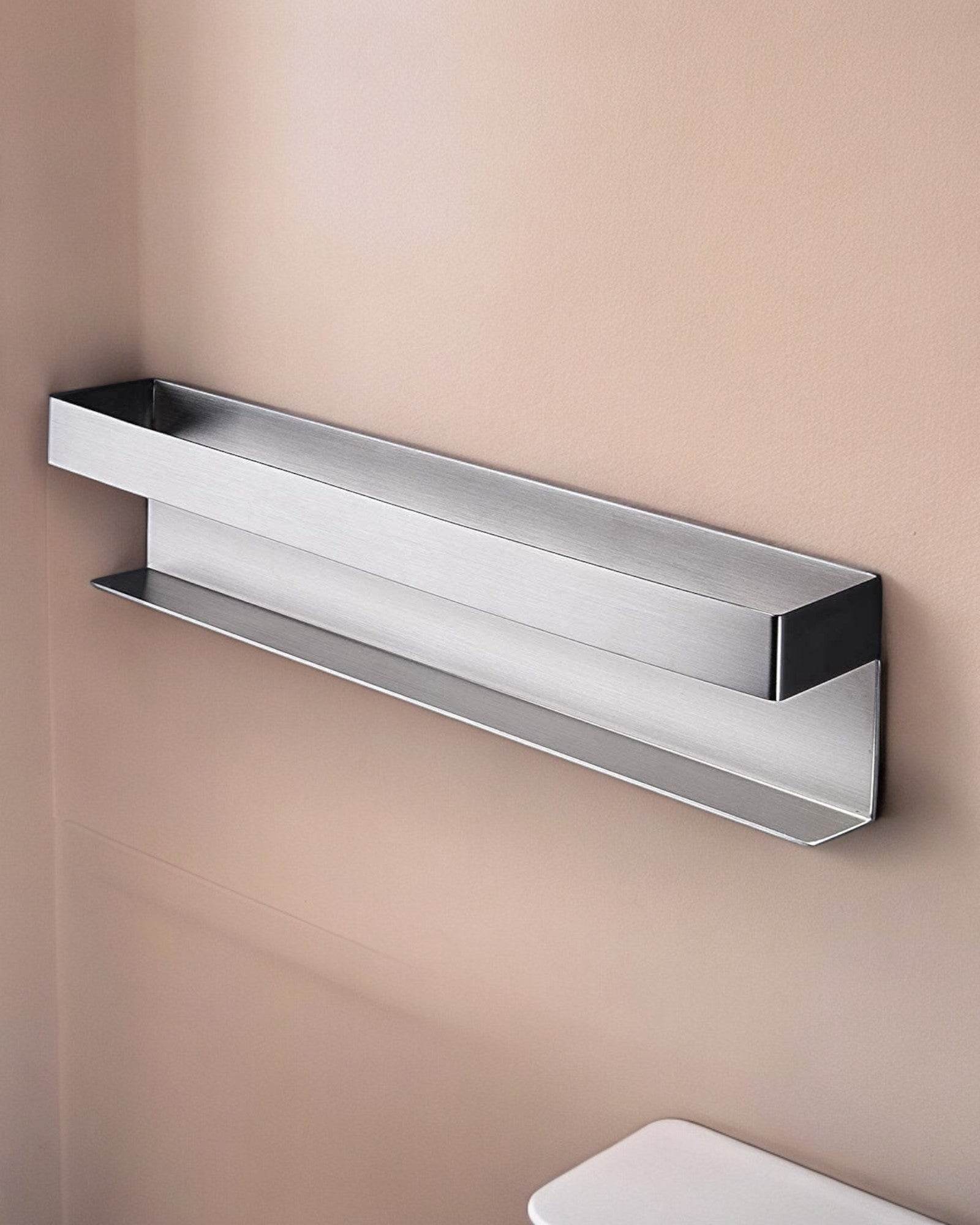 D6 Modern Bathroom Shelf in chrome - Mirrorwalla